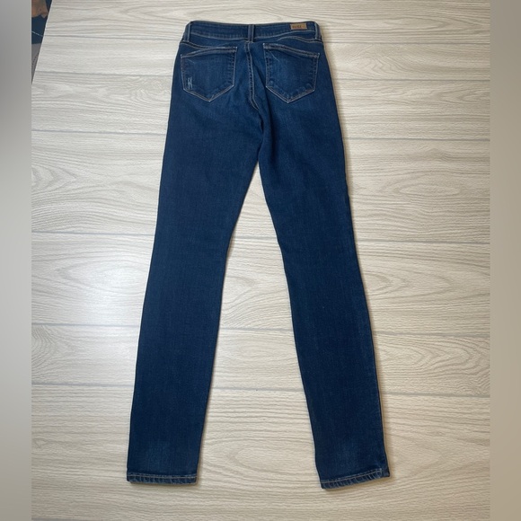 Paige Verdugo Skinny Dark Wash Mid Rise Blue Denim Jeans Women’s Size 26 - Picture 13 of 13